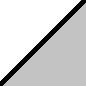 Bicolore blanc - bandre grise/gris foncé